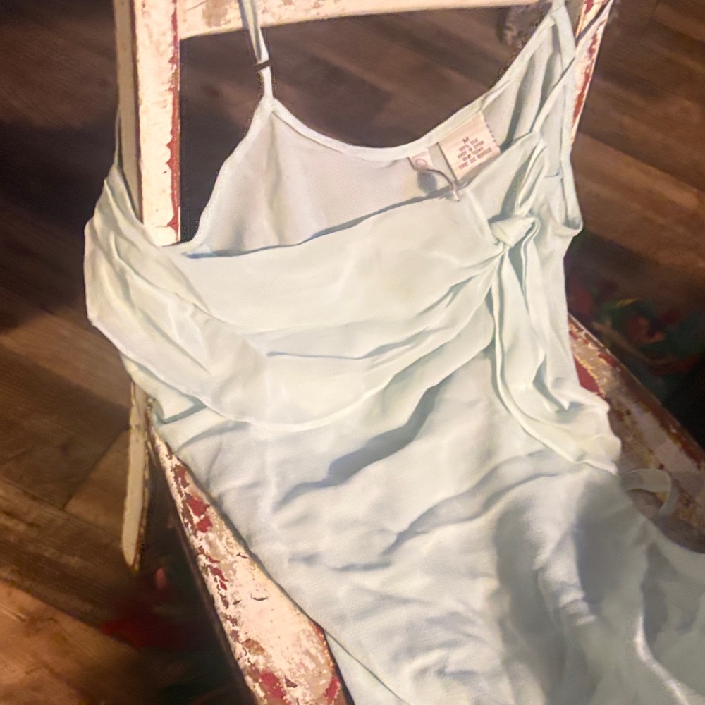 Light Blue Spaghetti Strap gown